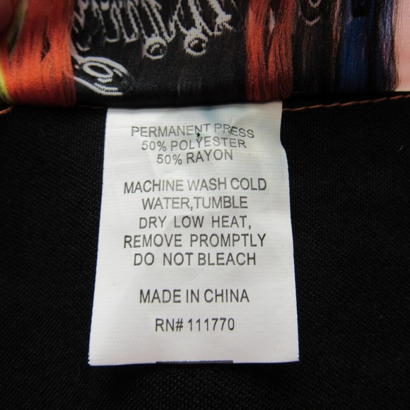 Retro Bowling Shirt Cruisin USA SM Button Down Orange & Black Rockabilly - Picture 7 of 7